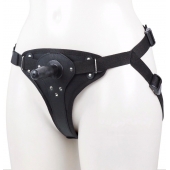 Женские трусики для фиксации насадки плугом с вагинальной пробкой - LOVETOY (А-Полимер) - купить с доставкой в Реутове