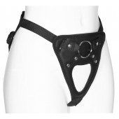 Черный универсальный пояс с фиксацией насадок кольцом - LOVETOY (А-Полимер) - купить с доставкой в Реутове