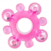 Эрекционное кольцо c бусинками - Toyfa Basic - в Реутове купить с доставкой