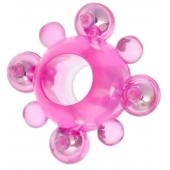 Эрекционное кольцо c бусинками - Toyfa Basic - в Реутове купить с доставкой