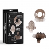 Набор из 3 дымчатых эрекционных колец с вибрацией Teasers Ring Kit - Chisa - в Реутове купить с доставкой