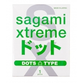Презерватив Sagami Xtreme Type-E с точками - 1 шт. - Sagami - купить с доставкой в Реутове