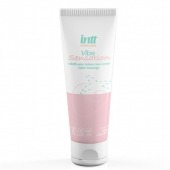 Лубрикант на водной основе Vibe Sensation с клубничным вкусом и легким вибрирующим эффектом - 50 гр. - INTT - купить с доставкой в Реутове