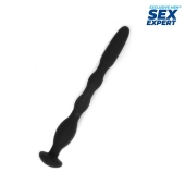 Черный силиконовый уретральный стимулятор - 10 см. - Sex Expert - купить с доставкой в Реутове