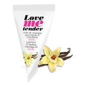 Съедобное согревающее массажное масло Love Me Tender Vanilla с ароматом ванили - 10 мл. - Love to Love - купить с доставкой в Реутове