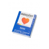 Презервативы с пупырышками Masculan Dotted - 3 шт. - Masculan - купить с доставкой в Реутове