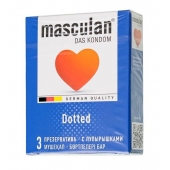 Презервативы с пупырышками Masculan Dotted - 3 шт. - Masculan - купить с доставкой в Реутове