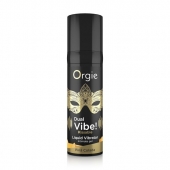 Съедобный гель Dual Vibe Pina Colada с эффектом вибрации и вкусом коктейля пина колада - 15 мл. - ORGIE - купить с доставкой в Реутове