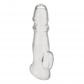 Прозрачная насадка для пениса Girthy Penis Enhancing Sleeve Extension - 17,1 см. - BlueLine - в Реутове купить с доставкой