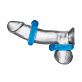 Комплект из двух колец для пениса 2-Pack Ultra-Stretch Stamina Endurance Ring - BlueLine - в Реутове купить с доставкой