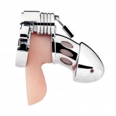 Клетка на пенис из металла Obedience Cock Cage - BlueLine - купить с доставкой в Реутове