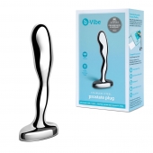 Стальной стимулятор простаты Stainless Steel Prostate Plug - 11,5 см. - b-Vibe - в Реутове купить с доставкой