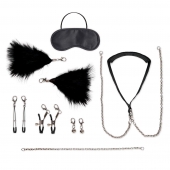 Большой эротический набор из 12 предметов Interchangeable Collar   Nipple Clips Set - Lux Fetish - купить с доставкой в Реутове