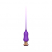 Фиолетовый тонкий стимулятор Nipple Vibrator - 23 см. - I-MOON - купить с доставкой в Реутове
