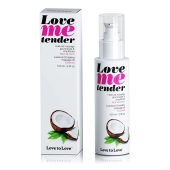 Съедобное согревающее массажное масло Love Me Tender Cocos с ароматом кокоса - 100 мл. - Love to Love - купить с доставкой в Реутове