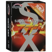 Презервативы Sagami Xtreme ENERGY с ароматом энергетика - 3 шт. - Sagami - купить с доставкой в Реутове