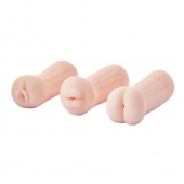 Набор из 3 мастурбаторов The Girl Next Door Tina - Dream Toys - в Реутове купить с доставкой