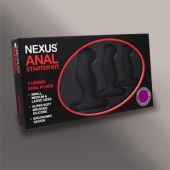 Набор из 3 массажеров простаты чёрного цвета NEXUS ANAL STARTER KIT - Nexus Range - в Реутове купить с доставкой