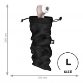 Черный мешочек для хранения игрушек Treasure Bag L - Satisfyer - купить с доставкой в Реутове