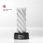Белый 3D мастурбатор SPIRAL - Tenga - в Реутове купить с доставкой