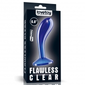 Синяя анальная втулка Flawless Clear Prostate Plug 6.0 - 15 см. - Lovetoy - в Реутове купить с доставкой