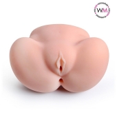 Реалистичный мастурбатор с двумя функциональными отверстиями - Erowoman-Eroman - в Реутове купить с доставкой