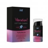 Жидкий вибратор Vibration Cotton Candy с ароматом сахарной ваты - 15 мл. - INTT - купить с доставкой в Реутове