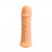 Телесный фаллоудлинитель Extra Size Bubbles - 15,5 см. - Lola Games - в Реутове купить с доставкой