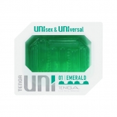 Зеленый мастурбатор-стимулятор Tenga Uni Emerald - Tenga - в Реутове купить с доставкой