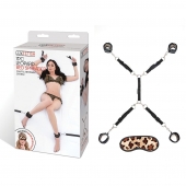 Леопардовая фиксация на матрас для рук и ног Classic Bedspreader - Lux Fetish - купить с доставкой в Реутове