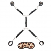 Леопардовая фиксация на матрас для рук и ног Classic Bedspreader - Lux Fetish - купить с доставкой в Реутове