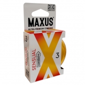 Презервативы анатомической формы Maxus Sensual - 3 шт. - Maxus - купить с доставкой в Реутове