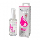 Возбуждающая силиконовая вагинальная смазка Yes Heat - 50 мл. - Sitabella - купить с доставкой в Реутове