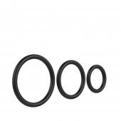 Набор из 3 чёрных колец различного диаметра - Baile - в Реутове купить с доставкой