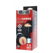 Двусторонний мастурбатор REALSTUFF 2 IN 1 HUMMER MOUTH   VAGINA - ротик и вагина - Dream Toys - в Реутове купить с доставкой