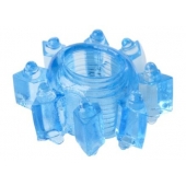 Голубая гелевая насадка-звезда - Toyfa Basic - в Реутове купить с доставкой