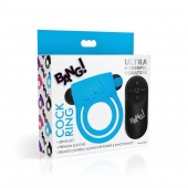 Голубое эрекционное виброкольцо 28X Remote Control Vibrating Cock Ring   Bullet - XR Brands - в Реутове купить с доставкой