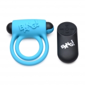 Голубое эрекционное виброкольцо 28X Remote Control Vibrating Cock Ring   Bullet - XR Brands - в Реутове купить с доставкой
