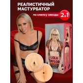 Двусторонний мастурбатор Lola Taylor - 22 см. - ФлешНаш - в Реутове купить с доставкой