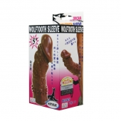 Коричневая насадка на пенис Wolftooth Sleeve - 13 см. - Baile - в Реутове купить с доставкой