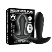 Черный массажер простаты с вибрацией, эффектом маятника и пультом ДУ - Secwell - в Реутове купить с доставкой