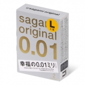 Презервативы Sagami Original 0.01 L-size увеличенного размера - 2 шт. - Sagami - купить с доставкой в Реутове