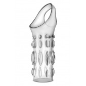 Прозрачная насадка на пенис Stretchy Studded Penis Sleeve Ring - Blush Novelties - в Реутове купить с доставкой