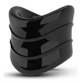 Черное эрекционное кольцо на мошонку Beef Ball Stretcher Snug X Long - Blush Novelties - в Реутове купить с доставкой