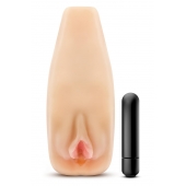 Мастурбатор-вагина с вибрацией Soft   Wet Natasha Realistic Beige Masturbator - Blush Novelties - в Реутове купить с доставкой