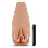 Маструбатор-вагина с вибрацией Soft   Wet Renata Realistic Tan Masturbator - Blush Novelties - в Реутове купить с доставкой