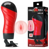 Мастурбатор-вагина Delia с вибрацией и присоской - Baile - в Реутове купить с доставкой