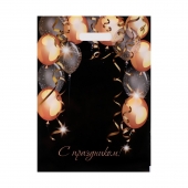 Пакет с вырубной ручкой и принтом в виде шариков (30х40 см) - Сима-Ленд - купить с доставкой в Реутове