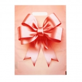 Пакет с принтом в виде банта с вырубной ручкой (30х40 см) - Сима-Ленд - купить с доставкой в Реутове