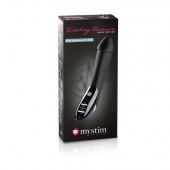 Вибратор с электростимуляцией Tickling Truman Black Edition - 27 см. - MyStim - купить с доставкой в Реутове